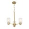 Westinghouse Chandelier 60W 3-Light Sylvestre Champagne Brass Frosted Glass 6126900 - alternate 7
